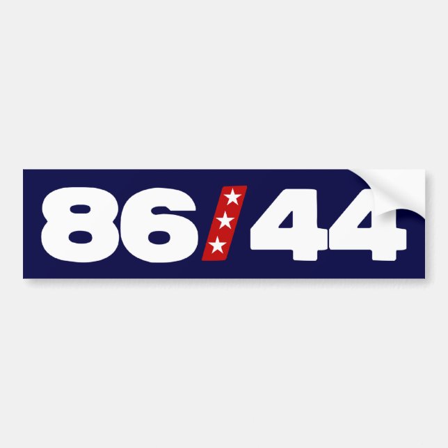 86 44 - Antibarack obama Autoaufkleber (Vorne)