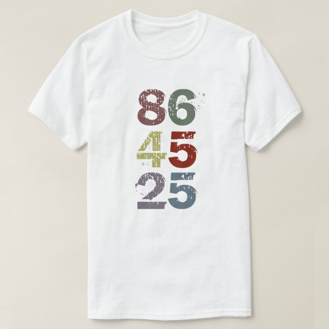 86 45 25 - klagen Sie Trumpf mit der 25. Änderung T-Shirt (Design vorne)