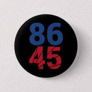 86 45 Anti-Trump-Impeachment-Protest für Demokrate Button