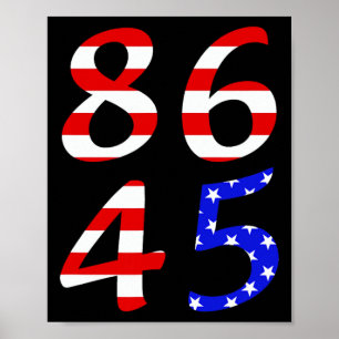 86 45 Anti-Trump-Patriotenflagge in Not für Frauen Poster