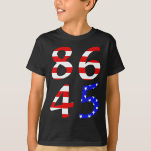 86 45 Anti-Trump-Patriotenflagge in Not für Frauen T-Shirt