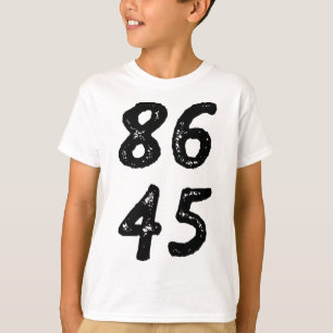 86 45 Anti Trump Retro abgenutzt im Vintage Stil T-Shirt