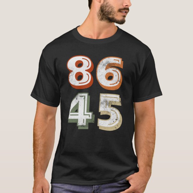 86 45 AntiTrump Vintag T-Shirt (Vorderseite)