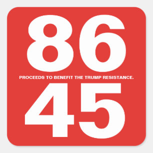 86 45 (Trump-Widerstand) Sticker
