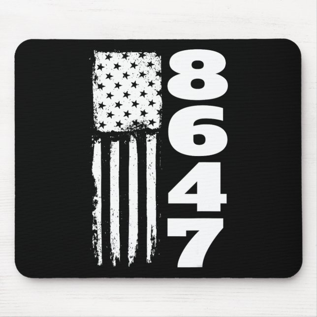 86 47 8647 Subtile Anti-Trump-  Mousepad (Vorne)