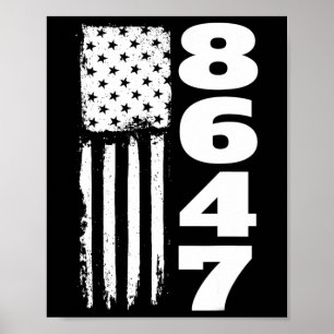 86 47 8647 Subtile Anti-Trump- Poster