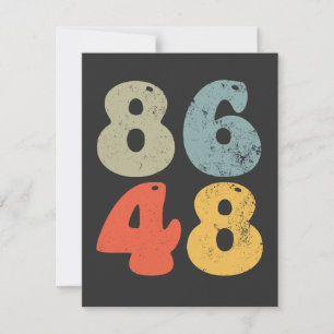 86 47 Anti Trump 8648 Retro Vintag Wahlen 2028 Dankeskarte