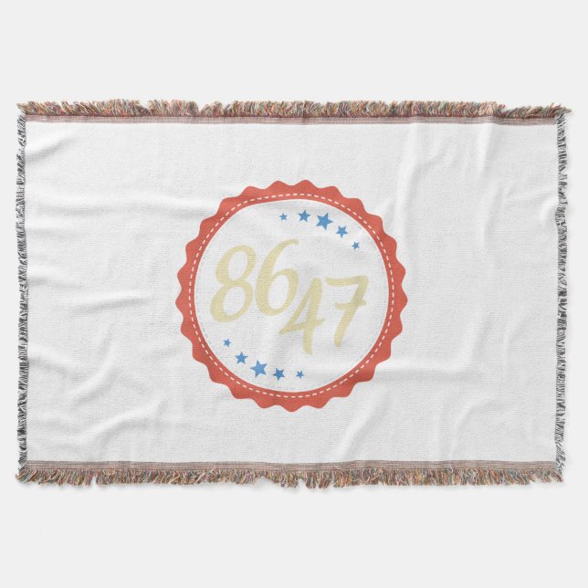 86 47 Anti Trump Funny Decke (Vorderseite)