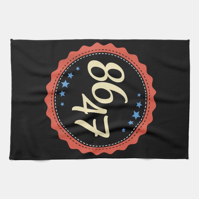 86 47 Anti Trump Funny Geschirrtuch (Horizontal)