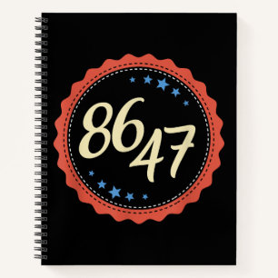 86 47 Anti Trump Funny Notizbuch