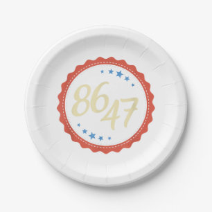 86 47 Anti Trump Funny Pappteller