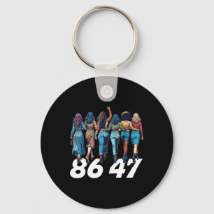 86 47 Anti Trump Funny Womens Girls Schlüsselanhänger