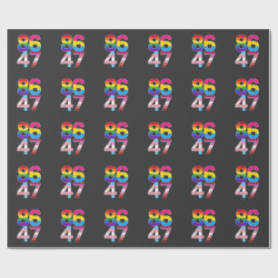 86 47 Anti Trump lustige LGBTQ Pride Month Geschen Geschenkpapier