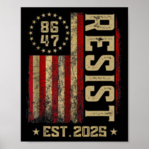 86 47 Anti Trump Resist Impeach Trump Impeach 47 U Poster