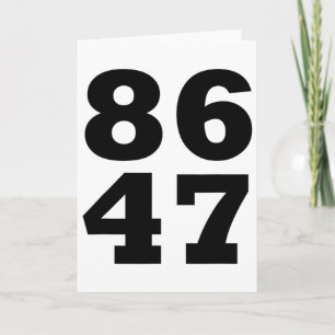 86 47 Anti-Trump Subtile Anti-Trump 8647 _1 Karte