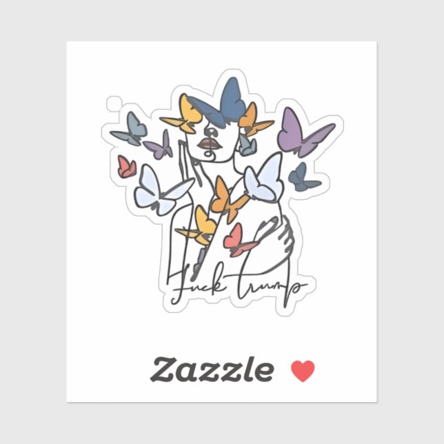 86 47 Anti-Trump-T - Shirt, Impeach President Aufkleber (Blatt)