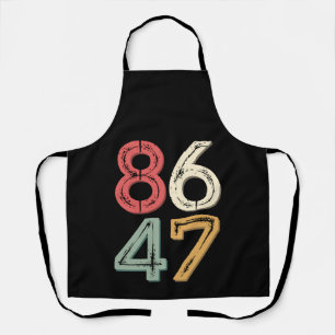 86 47 Anti Trump Vintage 80er Retro Stil Schürze