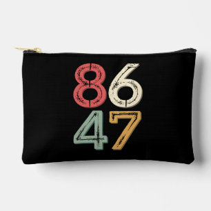 86 47 Anti Trump Vintage 80er Retro Stil Zubehörtasche
