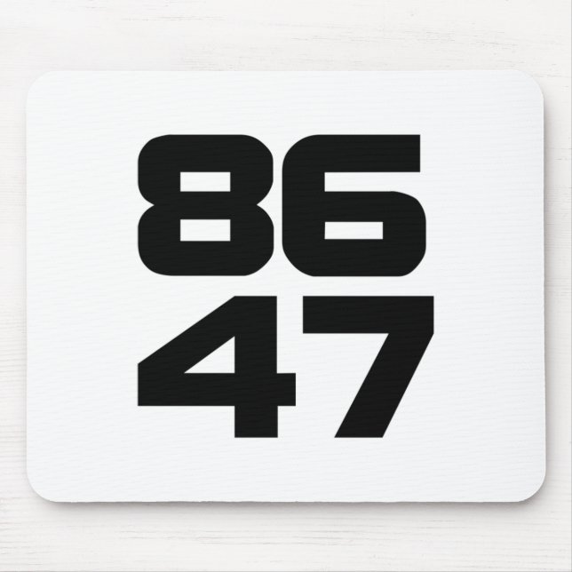 86 47 Bold Anti Trump Resist Project 2025 Mousepad (Vorne)