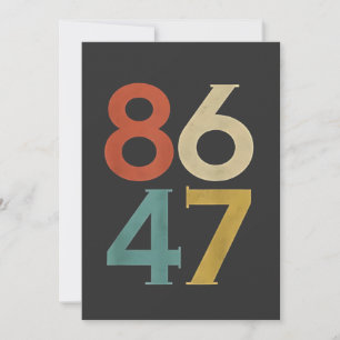 86 47 Trumps Cooler Trump-Gegner Dankeskarte