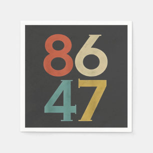 86 47 Trumps Cooler Trump-Gegner Serviette