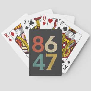 86 47 Trumps Cooler Trump-Gegner Spielkarten