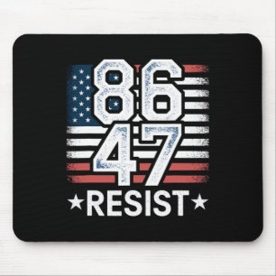 86 47 Widerstehe Anti Trump Entferne 47 Vintage 86 Mousepad