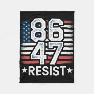 86 47 Widerstehen Anti Trump Entfernen 47 Vintage Fleecedecke