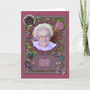 86. Fotokarte zum Geburtstag Karte