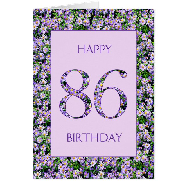 86. Geburtstag Lila Tageszeitung (Vorne)