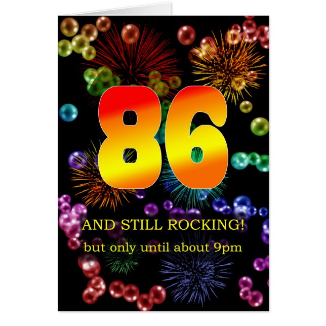 86. Geburtstag noch rocken (Vorne)