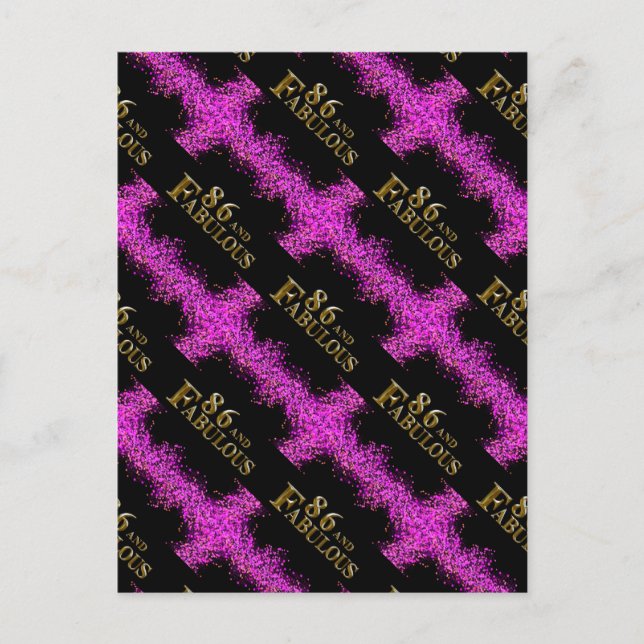 86. Geburtstag Postkarte (Vorderseite)