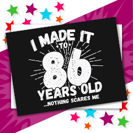 86 Jahre alt Sarcastic Meme Funny 86. Geburtstag Postkarte