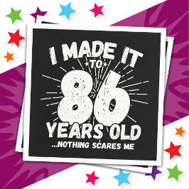 86 Jahre alt Sarcastic Meme Funny 86. Geburtstag Serviette
