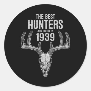 86 Jahre alte Hirschjägerjagd 19&# 86 Geburtstag Runder Aufkleber