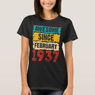 86 Jahre Phantastisch seit Februar 1937 86. Geburt T-Shirt