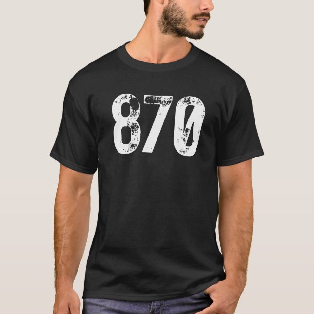 870 Area Code Jonesboro AR Mobile Telefone Area C T-Shirt (Vorderseite)