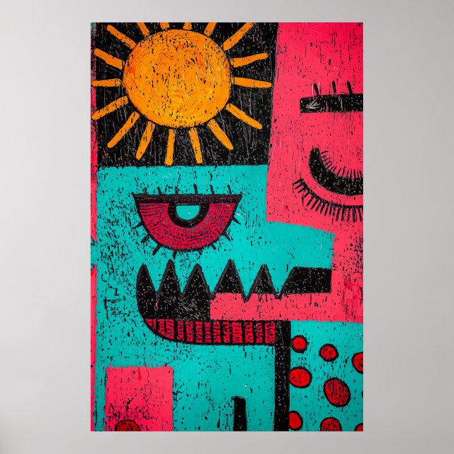 878 Abstrakt Poster (Vorne)