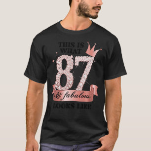 87 & Fabulous I Rose and White Party Gruppe Candid T-Shirt