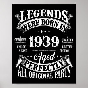 87. Geburtstagsgeschenk-Legende, geboren 19 87 Jah Poster