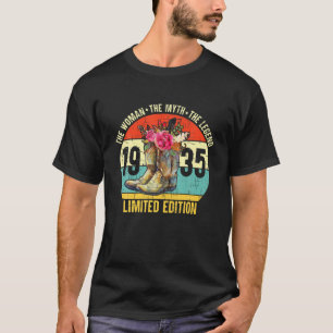 87 Jahre alt 1935 Limited Edition Cowboy Boots Wes T-Shirt