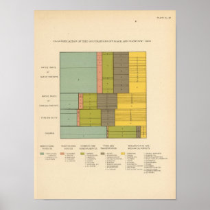 87 Occupations by race, nativity 1900 Poster