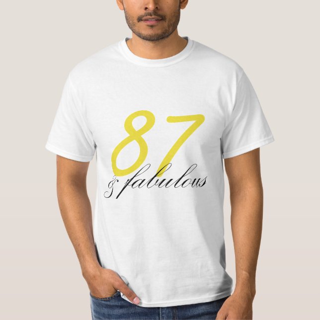 87 und Fabulous T-Shirt (Vorderseite)