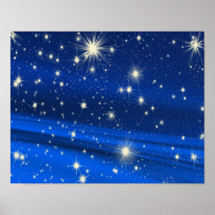 880294 ROYAL BLUE STARS PLACE UNIVERSE BACKGRUNDS POSTER