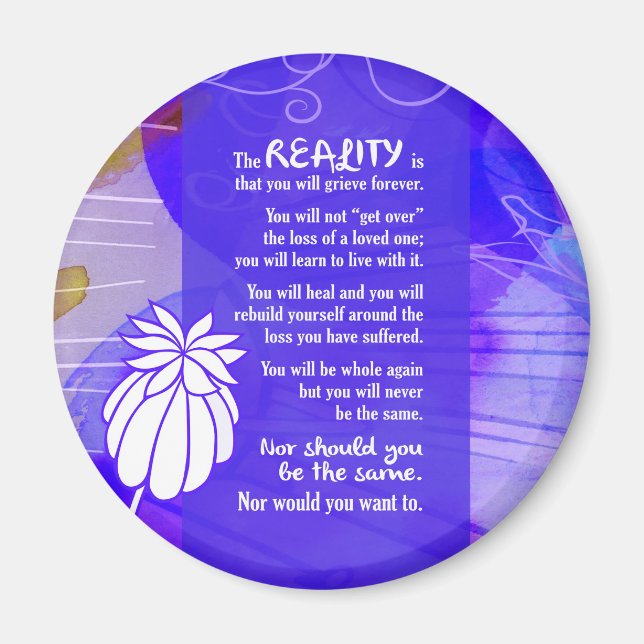 887.Beileid-Realität ist Magnet (Vorne)