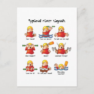 88. Flusssignalfarbe Postkarte