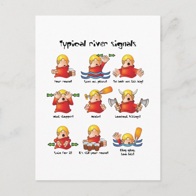 88. Flusssignalfarbe Postkarte (Vorderseite)