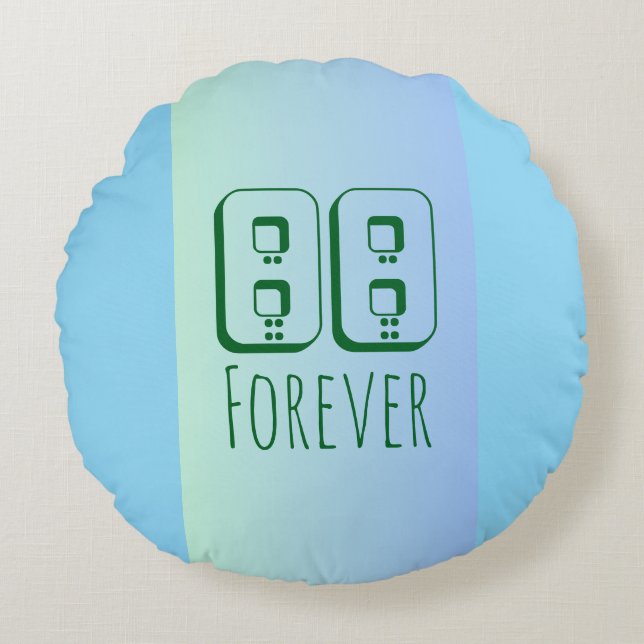 88 Forever Rundkissen Rundes Kissen (Vorderseite)