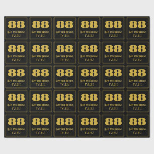 88. Geburtstag – Art Deco inspiriertes Aussehen "8 Geschenkpapier