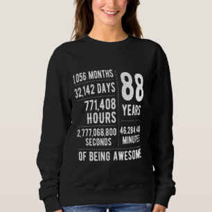 88. Geburtstag Männer Frauen Witzig 88 Jahre alt Sweatshirt